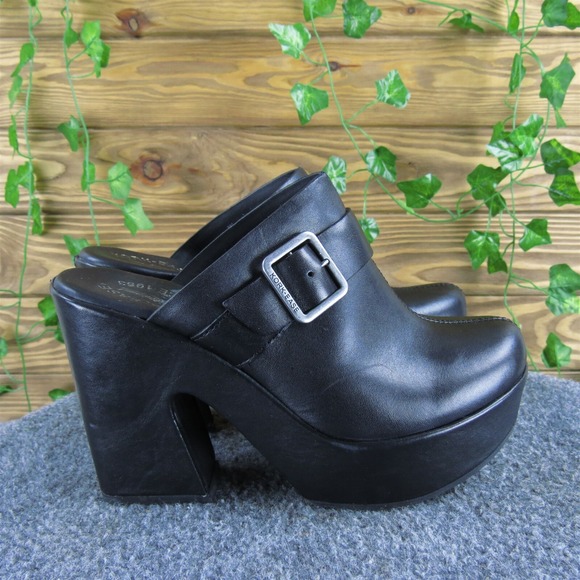 Kork-Ease Black Leather Mules - Picture 3 of 7